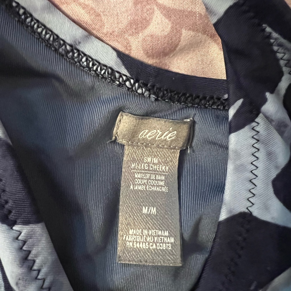 Aerie Blue and Gray Swim Bottom - Picture 2 of 3